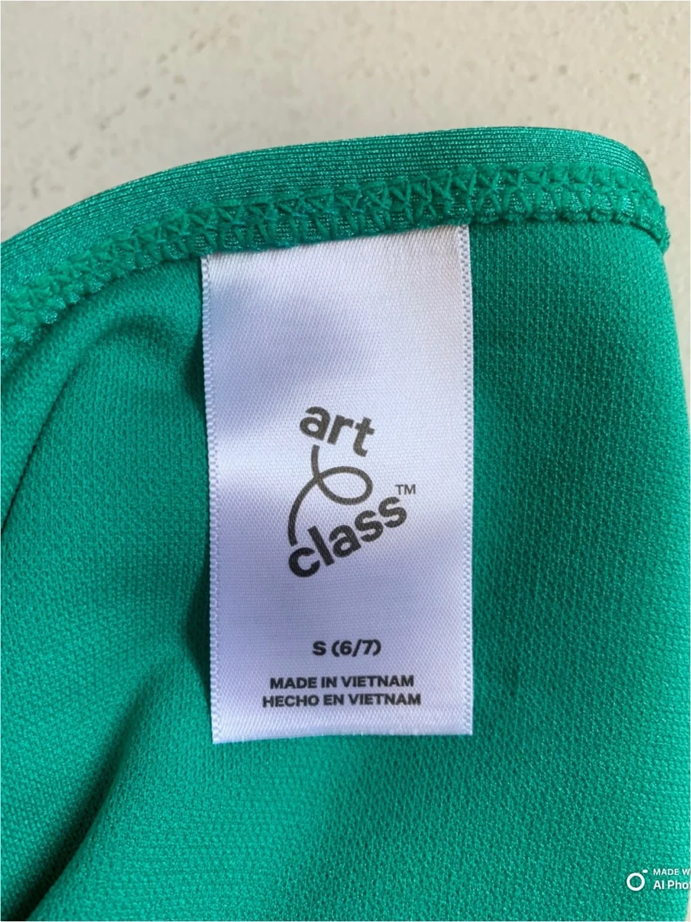 Art Class Girls Green Cutout One Piece Swimsuit Size Small (6/7) NWT Beach Swim